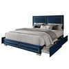 Home Design Jasper Upholstered Storage Platform Bed - 3 of 4