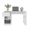 Vynxaria 47" One Drawer Desk with Four Shelves - Perfect for Home Office & Gaming - 4 of 4