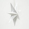 TopComfy Decorative Object Handmade White Paper Star Elegant Holiday Decor for Festive Spaces, White, 23.6"*1"*23.6" - 3 of 4