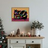 Amanti Art December Cat by Gabriela Avila Canvas Wall Art Print Framed 20-in. W x 16-in. H. - 4 of 4