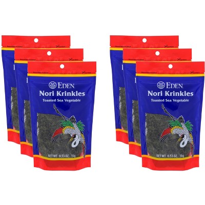 Eden Foods Nori Krinkles - Case of 6 - 0.53 oz