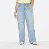 Women's Mid-Rise Straight Curvy Jeans - Wild Fable™ - 2 of 3