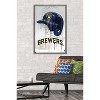 Trends International MLB Milwaukee Brewers - Drip Helmet 22 Framed Wall Poster Prints - 2 of 4