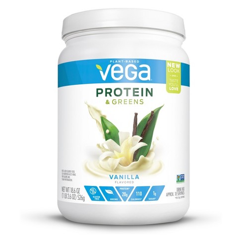 Vega Protein And Greens Vegan Drink Mix Vanilla 18 6oz Target