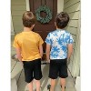 Toddler Boys Set Print Short Sleeve T-Shirt and Shorts Outfit Summer Set Clothing Sets 3-12T - 4 of 4