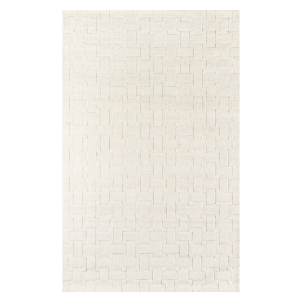 Photos - Area Rug Momeni 2'3"x3'9" Solid Tufted Accent Rug Ivory  