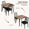 Kitchen Table and Chairs With Cushioned PU Seats,Compact and Sturdy MDF With Steel Reinforcement for Small Spaces, Apartments, and Studios - 2 of 4