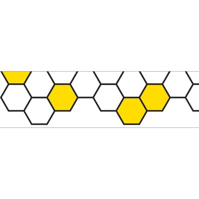 Creative Teaching Press Busy Bees Honeycomb EZ Border, 48 Feet (Pack of 6)