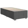 vidaXL upholstered Twin XL Bed Frame - Dark Gray Fabric, Modern Mattress Base for Bedroom - 2 of 4
