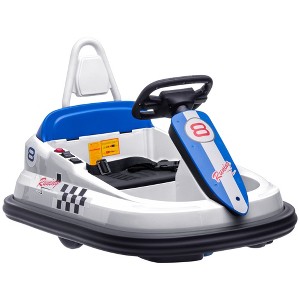 Aosom Bumper Car for Kids, 360° Rotation 6V Electric Ride on Bumper with Twins Motors, Music Horn and LED Lights, Safety Belt - 1 of 4