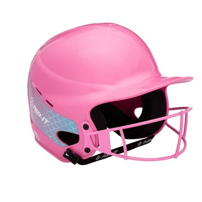 RIP-IT Play Ball Softball Batting Helmet - Ombre Mermaid - Gumball Pink