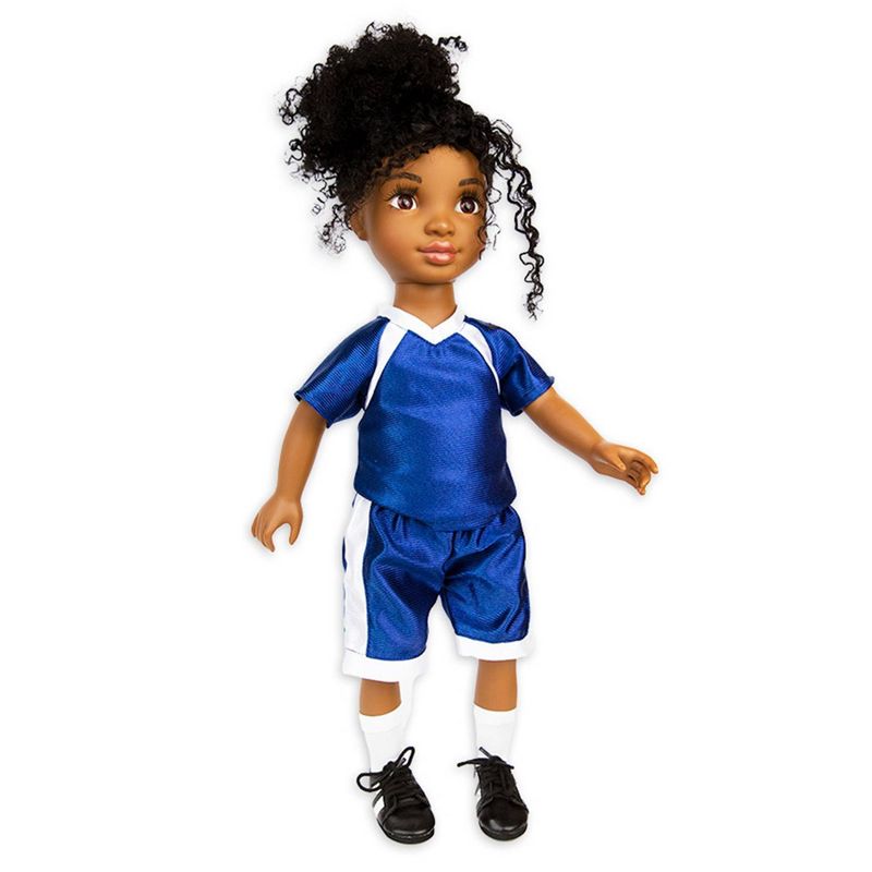 Healthy Roots Navy Blue Soccer Uniform Outfit for Dolls, 1 of 4