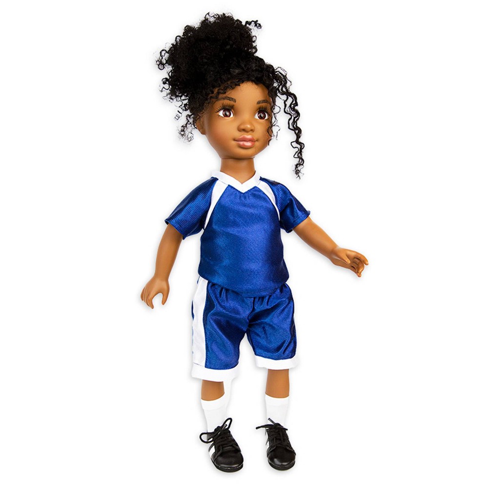 Photos - Doll Accessories Healthy Roots Navy Blue Soccer Uniform Outfit for Dolls