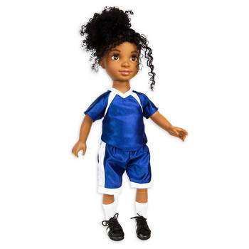 Healthy Roots Navy Blue Soccer Uniform Outfit for Dolls