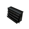 Jump Into Fun Modern 10-Drawer Wide Dresser, Large Storage Chest With Gold Handles For Bedroom, Closet & Living Room Organization - 4 of 4