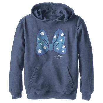 Boy's Disney Minnie Mouse Starry Bow Pull Over Hoodie