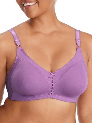 Bali Women's Double Support Cotton Wire-free Bra - 3036 36d Tinted Lavender  : Target