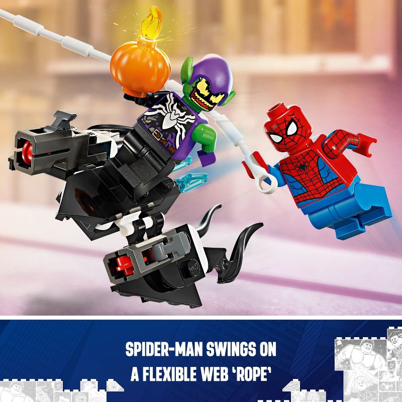 LEGO Marvel Spider-Man Race Car &#38; Venom Green Goblin Building Toy 76279, 6 of 9