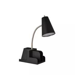 Organizer Task Lamp (Includes LED Light Bulb) Black - Room Essentials™