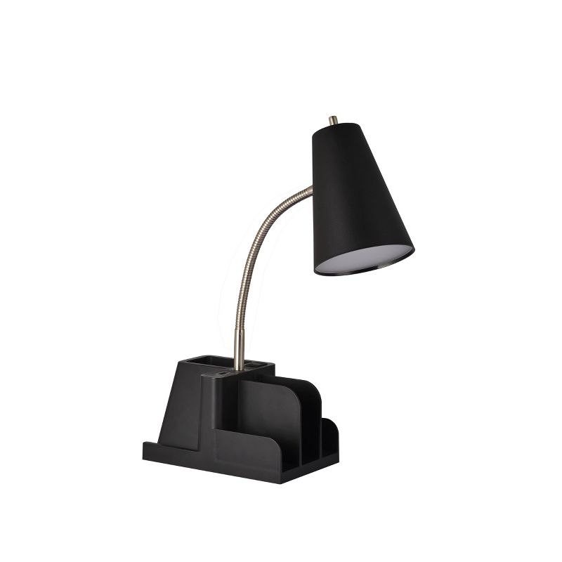 Organizer Task Lamp Black (Includes LED Light Bulb) - Room Essentials&#8482;, 1 of 8