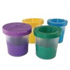 Creativity Street® No-Spill Round Paint Cups with Colored Lids, 3" Dia., 10 Per Pack, 2 Packs - 3 of 4