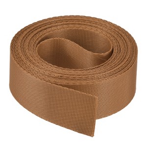 Unique Bargains Flexible Tight Weave Flat Nylon Webbing Strap for Luggage-rack Dark Brown - 1 of 3