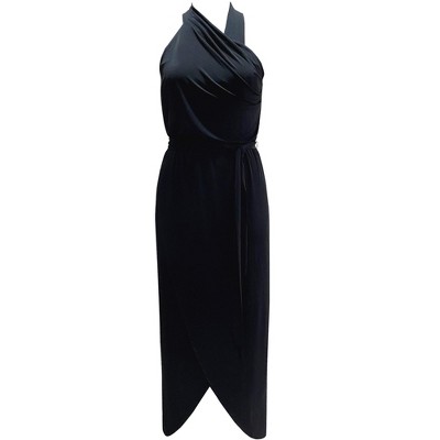 I.N.C International Concepts Womens Pleated Maxi Dress, Black, Small