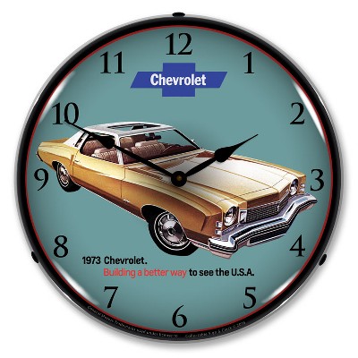 Collectable Sign & Clock | 1973 Monte Carlo LED Wall Clock Retro/Vintage, Lighted