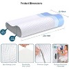 LISM Memory Foam Neck Bed Pillow,Ergonomic Cervical Pillow for Side Back Stomach Sleeper - 2 of 4