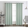 Kate Aurora Hotel Living 2 Pack 100% Blackout Grommet Top Sage Green Curtain Panels - 2 of 4