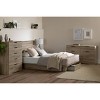 South Shore Full/Queen Holland Bed and Headboard Set Brown/Weathered Oak: Laminated Particle Board, 500lb Capacity - 3 of 4