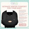 CozyBaby Original Infant Car Seat Cover with Dual Zippers and Elastic Edge - 2 of 4