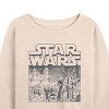 Women's - Star Wars - Manga Art Style Lightweight French Terry Wide Neck Long Sleeve Shirt - 2 of 4