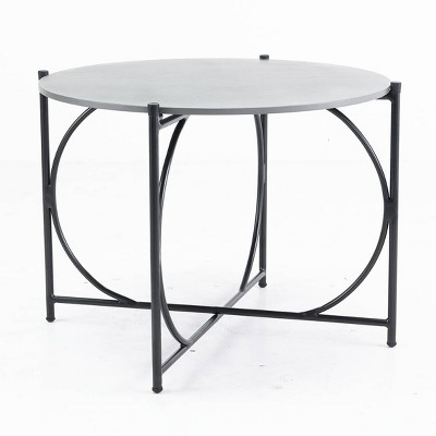 Alburgh 30" Round Bistro Table - Charcoal - Alaterre Furniture