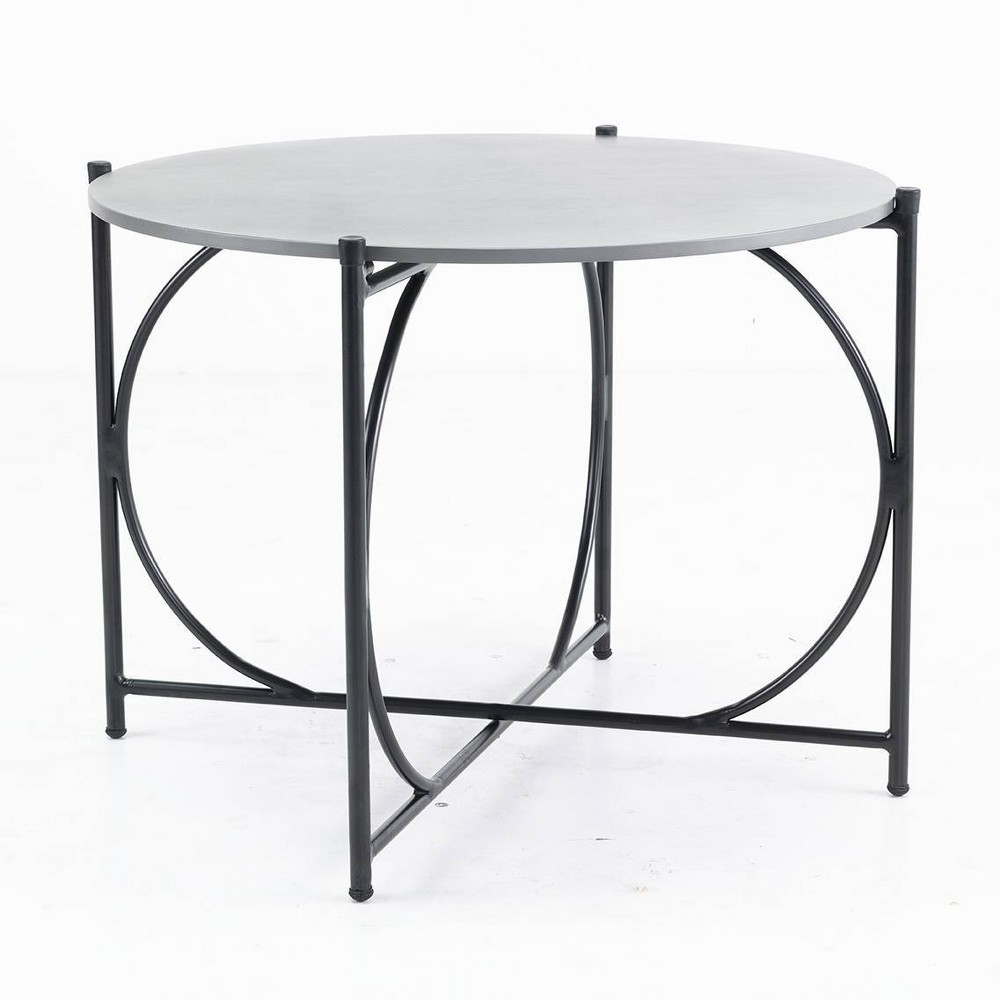 Alburgh 30 Round Bistro Table Charcoal Alaterre Furniture
