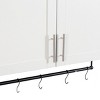 FURNIinspire Bathroom Storage Cabinets Modern Wall Cabinet Home Storage Furniture With Adjustable Shelf, Towel Bar, Hooks, White, 31.5"*11.81"*29.92" - 4 of 4