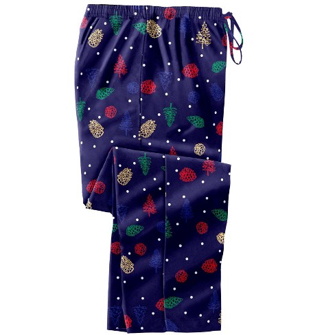 Kingsize Men's Big & Tall Novelty Print Flannel Pajama Pants - Big