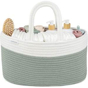 Large Portable Baby Diaper Caddy Organizer Nursery Storage Bin and Car Travel Basket by Comfy Cubs - 1 of 4
