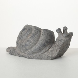 6"H Sullivans Charcoal Snail Planter, Gray - 1 of 4