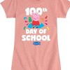 Girls' - Peppa Pig - 100th Day of School Fitted Short Sleeve Graphic T-Shirt - 2 of 4