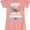 Girls' - Peppa Pig - 100th Day of School Fitted Short Sleeve Graphic T-Shirt - image 2 of 4