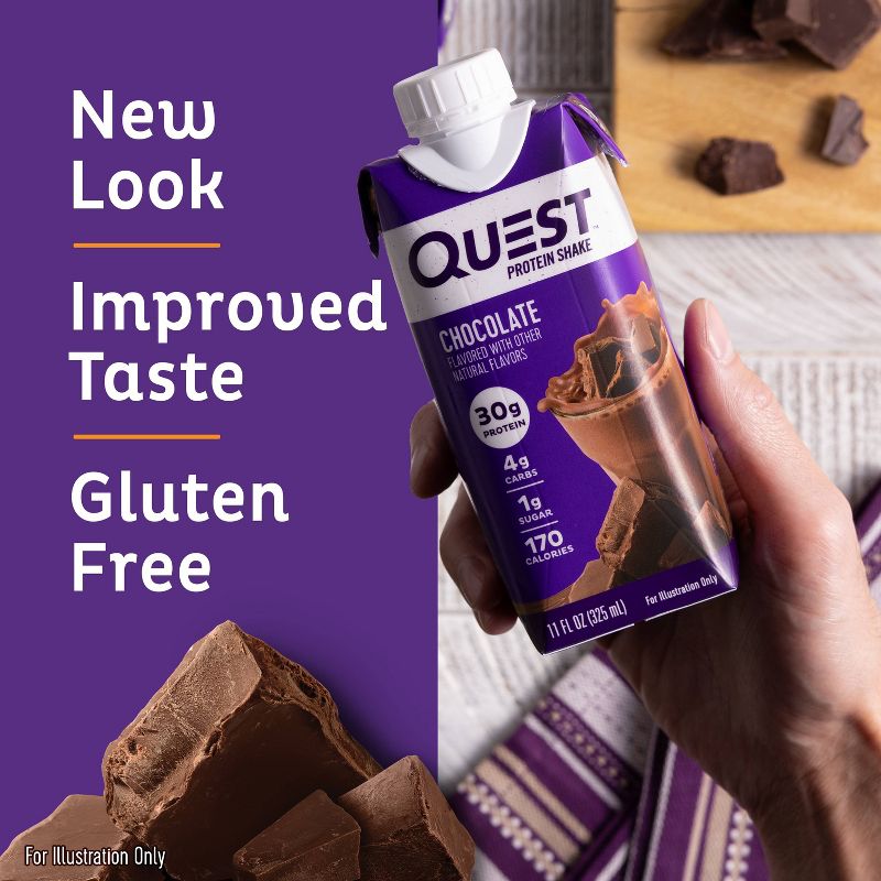 Quest Nutrition Ready To Drink Protein Shake - Chocolate, 6 of 13