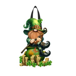 Briarwood Lane St. Patricks Day Door Hanger 20x13 Lucky Irish Gnome For St. Patricks Day Door Hanger - 1 of 2