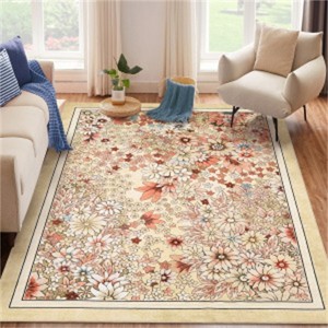 Fulvari Area Rug,Rugs for Living Room & Bedroom,Bohemian Washable Rug with TPR Gripper,Recycled Polyester Low-Pile Pet & Kid Safe - 1 of 4