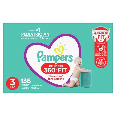 Image of Pampers Cruisers 360 Diapers - Size 3 - 136ct