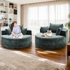 Tiramisubest Upholstered Single Chair Lazy Chair Cloud Chair Ultra Soft, Premium Chenille Fabric Accent Chair for Living Room - 3 of 4