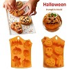 JDICTION 2Pcs Halloween Silicone Cake Molds - Pumpkin/Bat/Skull/Ghost Shapes, for DIY Cookies Soap Candy Gummy Chocolate & Ice Cream Tray - 4 of 4