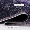 NAYSAYE Washable Rug 2' x 3' Soft Low Pile Doormat Non Slip Machine Washable Indoor Entry Rug for Kitchen Bathroom Hallway, Dark Gray - 3 of 4