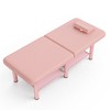 Dolonm 75" Wide -Beauty Salon Beauty Bed Modern Massage Bed,square leg iron frame structure - No adjustable backrest - 3 of 4