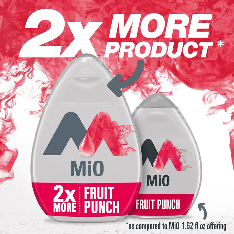 MiO Fruit Punch Liquid Water Enhancer - 3.24 fl oz Bottle, 2 of 10